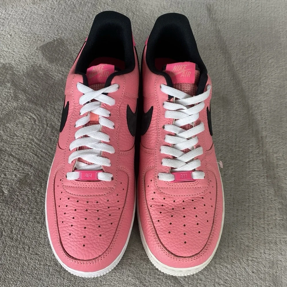 Nike Air Force 1 Low '07 LV8 Mens Shoes Size 11 Pink Glaze Leather Sneakers NEW